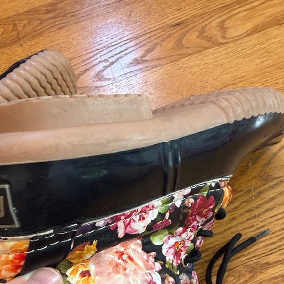 AVANTI Floral Lace-Up Women's Rain Boots Size 7 - Picture 9 of 11